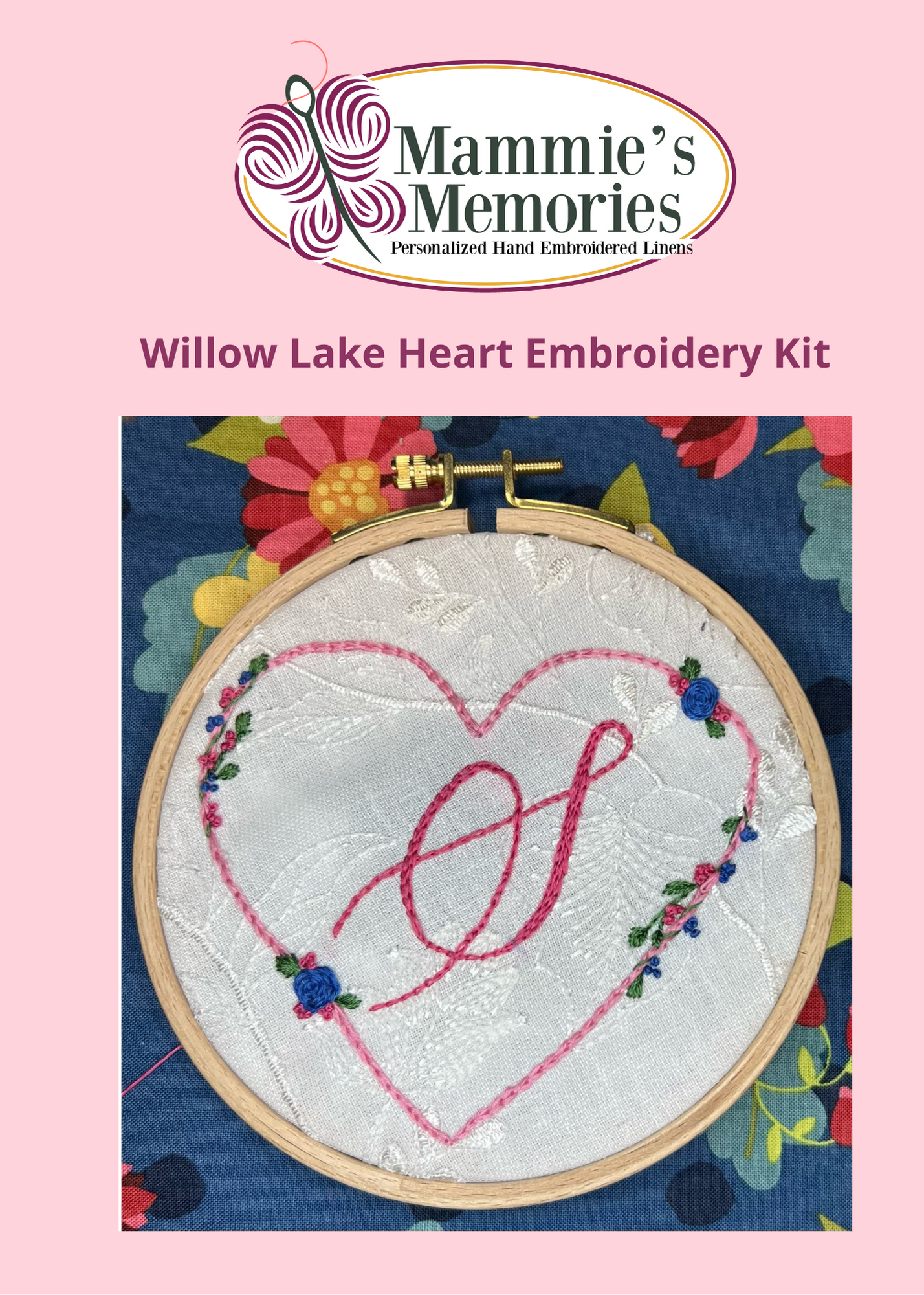 Willow Lake Heart Monogram Kit
